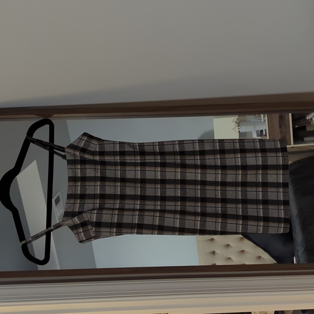 Tiger Mist Plaid mini dress